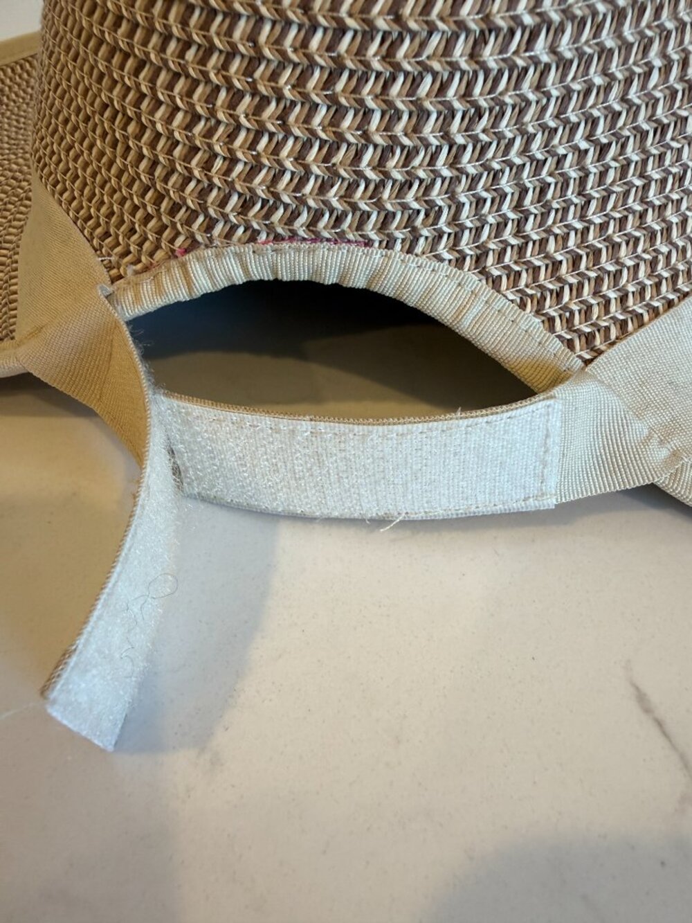 CALIA Sedona Hat Natural/Brown Straw Wide Brim Sun Hat NWT - Picture 7 of 13